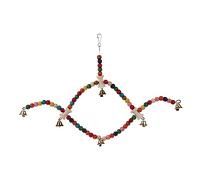 SEWOART Columpio De Loro Jaula Cuerda De Loro Juguetes De Pájaros para Periquitos Espiral Colibrí Jugar Loros Hámster Inflable Juguetes De Pájaros De Navidad De Madera Colorful