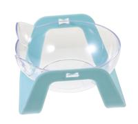 SEWOART comedero para Gatos con Soporte Cuencos para Perros comedero para Gatos levantado comedero para Gatos con Microchip tazón de Comida comedero para Gatos Anti Vomito el plastico