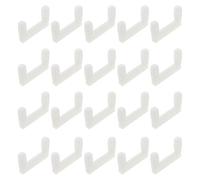 SEWOART Conectores Rápidos Soporte de Plástico Blanco 50 Piezas en Forma Muebles Conexión Firme y Excelente Durabilidad para Uso Personal y Profesional