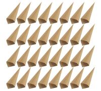 SEWOART Conos de Papel Kraft 120 Unidades 6.7x2.36 Pulgadas para Manualidades Flores y Chocolates en Cumpleaños y Shower