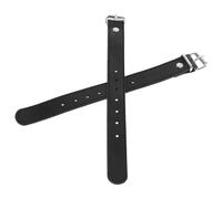 SEWOART Correa para Cesta de Bicicleta Infantil Ajustable de Cuero Resistente de Accesorios de Fijación Metálica para Cesta Delantera Apta para Negro