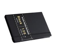 SEWOART Cuaderno de Dibujo A5 Tapa Dura, 200 Páginas de Papel Negro en Blanco, Cuaderno Diario para Bocetos y Notas, Portátil para Arte y Diario Personal, Adecuado para Trabajo Creativo