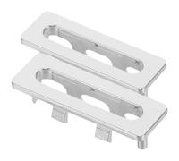 SEWOART Cubierta de Anillo de Desbordamiento para Lavabo 2 Piezas, Tapa de Plástico para Rebose de Fregadero Pequeño, Accesorio para Baño y Cocina, Control de Desbordamiento, Fácil