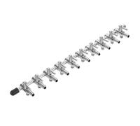 SEWOART Divisor de Válvulas de Grupo Metal y Distribuidor de Mangueras para Acuario, Control de Flujo de Aire Palanca Ajustable, Plástico y Metal, Tamaño Compacto, Uso en Tanques