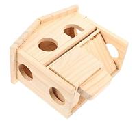 SEWOART El escondite de mi Vecino conejera Castillo Cama escondites Jaula esconder casa Hamster casita Hamster Casa para Hamster casa Madera Nido de Ratas Villa de hámster de Madera