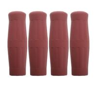 SEWOART Empuñaduras de Goma para Manillar de Motocicleta 4 Piezas, Cubiertas Antideslizantes Color Café para Cruiser y Vintage, Funda Resistente a UV para Accesorios de Manillar de Moto
