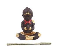 SEWOART Estatua Rey Mono Resistente al Agua con Varita Dorada Adorno Budista para Acuarios y Jardines Zen Figura Multifuncional para Decoración de Té y Peceras