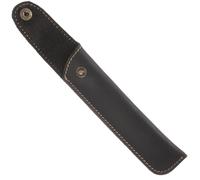 SEWOART Estuche de Cuero Auténtico para Pluma Estilográfica Negro Crazy Horse, Funda Protectora Individual de Piel Natural, Diseño Vintage Artesanal para Oficina y Universidad