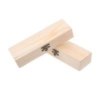 SEWOART Estuche para Lápices de Madera sin Pintar 2 Unidades 18.5x5.5x3.6 Cm Organizador Multifuncional DIY Adultos Almacenamiento Práctico de Papelería Artes Manualidades