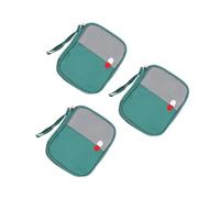 SEWOART Estuche Portátil de 3 Piezas para Guardar Minibolsa de Tela Oxford Kit de Viaje