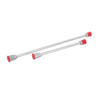 SEWOART Extensión de la punta del pulverizador sin aire 2 piezas de aluminio plata, varilla universal ligera con mango antideslizante, para pulverizar pintura en techos y paredes altas