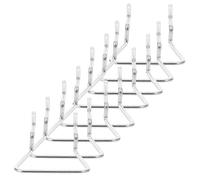 SEWOART Ganchos Metálicos para Panel Perforado 8 Pcs Soporte para Herramientas y Alicates Gancho Resistente de Hierro Distancia de 25 CM Organizador Industrial para Estantes y
