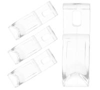 SEWOART Ganchos para Cortinas Enrollables con Tornillos Pom Flexibles, Clips para Persianas Enrollables Seguros para Niños, Soporte para Cadena De Cuentas, Kit De Reparación 4 Piezas