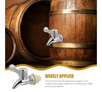 SEWOART Grifos de Plástico para Dispensador de Bebidas 2 Unidades Válvula para Botella 15-18 MM Repuesto para Cubo y Enfriador de Agua Boquilla Ajustable para Té Zumos y Vino