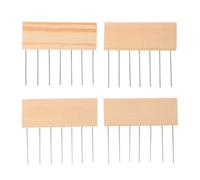 SEWOART Herramientas de Pintura Artística 4 Piezas con Peine Texturizador de 10 CM Mango de Madera para Técnicas de Marmoleado y Punteado Lienzo Accesorios Versátiles para Artistas