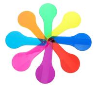 SEWOART Hojas de Filtro Acrílicas Transparentes de 8 Colores Mango Portátil, Placas Translúcidas para Recursos Educativos y Actividades de Aprendizaje Infantil, Material Seguro