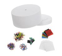 SEWOART Horno de Microondas para Cerámica y Vidrio, Kit de Fusión de Vidrio 6 Piezas, Mini Horno de Sobremesa para Joyería y Manualidades en Casa, Accesorio Seguro y Compacto para Arte