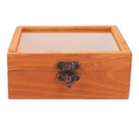 SEWOART Humidor de Viaje Profesional para Cigarros, Caja Portátil de Madera Marrón Tapa, Protege y Mantiene Frescos los Cigarros en Viajes y Almacenamiento