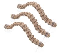 SEWOART Juego De 3 Cuerdas para Accesorios para Terrarios Cangrejos Ermitaños Y Otros Reptiles Incluye Columpio Hamaca Colgante Y Puente De Musgo