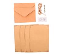 SEWOART Juego de Papel de Carta Retro A5 Sobres Vintage Papel de Notas para Escribir Manuscritos Resistente y Delicado Adecuado para Cartas Regalos y Uso Escolar 2 Piezas