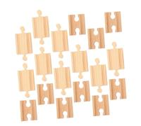 SEWOART Juego de Pistas de Madera Accesorios Resistentes y Fáciles de Montar para Niños 18 Piezas Adecuado para Crear Escenarios Educativos y Divertidos