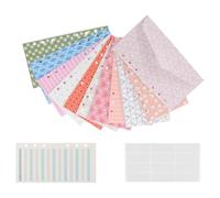 SEWOART Juego de Sobres de Presupuesto para Registro de Gastos, Hoja de Seguimiento Empresarial en Formato, Sobres para Diy, Papel para Libro de Cuentas y Planificación Financiera