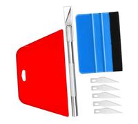 SEWOART Kit Completo Para Tintar Vehículos 8 Piezas Juego De Herramientas Para Envolver Vinilo Raspador Cortador Y Alisador De Tintado Para Automóviles