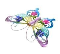 SEWOART Lifelike Butterfly Wall Adornment Iron Craft Wall Sculpture Fondo Adorno