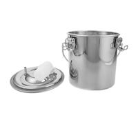 SEWOART Máquina Manual de Ordeño para Vacas Ovejas Cabras Cubo Acero Inoxidable Portátil Diseño Mejorado para Lechera