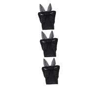 SEWOART Mascara para Las 3 Piezas De Prevención De De Horse Head Máscaras Red De Caballo Malla De Caballo Mosca De Caballo Black