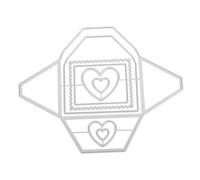 SEWOART Metal Cutting Dies For Cardmaking Background Frame Carbon Steel Stencil Templates For DIY Scrapbooking Albums Envelopes Compatible With Cutting Machines