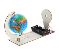 SEWOART Modelo Demostrador de Día y Noche de Madera y Abs, Kit Educativo, Material Didáctico de Geografía Stem, Juguete Didáctico para Proyectos Científicos y Desarrollo Creativo,