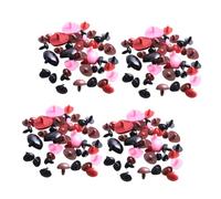 SEWOART Nariz de Peluche de Plástico de Seguridad 7x9 Mm, Paquete de 300 Piezas Multicolor para Muñecas, Osos y Manualidades DIY, Accesorios para Fabricación y Reparación Color Aleatorio