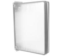 SEWOART Organizador de Archivos para Colgar Pared A4, Expositor Abatible de 10 Páginas en Pvc y Metal Gris, Estante Mural para Documentos Oficina y Sistema de Referencia Profesional