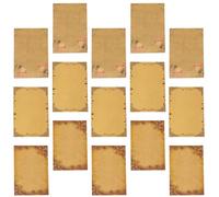 SEWOART Papel de Carta Vintage Retro 48 Hojas Papel Kraft Estilo Europeo Encaje y Motivos para Notas, Cartas y Tarjetas de Mensaje, Paquete Mixto 3 Estilos 16 Hojas Cada Uno