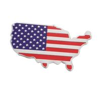 SEWOART Pegatina Metal Bandera Americana para Coche Decoración Carrocería Aluminio Resistente Instalación Fácil para Entusiastas Automovilísticos