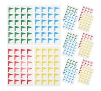 SEWOART Pegatinas Educativa para Calendarios Mapas Adhesivas en Marcar y Herramienta Forma de Banderas de Pvc Atractiva Color Aleatorio para Niños para Actividades de Aprendizaje