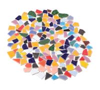SEWOART Piezas de Mosaico Cerámico Irregulares Diy, Fragmentos de Cerámica para Manualidades, Azulejos Pequeños Multicolor 500 G, Accesorios para Decoración y Creación Artesanal