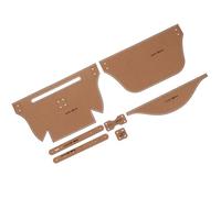 SEWOART Plantilla para Manualidades de Cuero Papel Kraft Tamaño Mediano Plantilla para Bolso DIY sin Rebabas Agujeros para Bordes Herramienta para Diseño de Bolsos y Accesorios de
