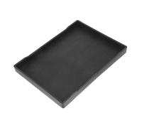 SEWOART Plato para Reptiles y Tortugas Cuenco Negro para Comida Agua y Baño Diseño Superficial y Natural para Accesorios De Mascotas