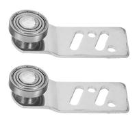 SEWOART Polea de Rodamiento de Acero Inoxidable 23 MM Eje Ruedas Guía para Puertas Correderas Industriales Herraje para Polea de Puerta de Armario con Sistema de Doble Rodamiento 1