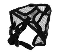 SEWOART Protector Bucal Especial para Perro Bulldog Bozal para Perros Pequeños Antimordeduras Y Masticación con Hocico Corto con Botón De Metal Color Negro