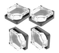 SEWOART Protector de plástico para botones 4 piezas, cubierta de botón de reinicio automático de 22 mm, guardia redonda con tapa abatible para cocinas y talleres