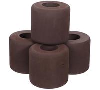 SEWOART Protector de Puerta y Tope de Cierre Silencioso, 4 Piezas Marrón, Material EVA Absorbente para Evitar Golpes y Ruidos en Espacios Vitales