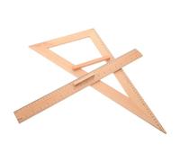 SEWOART Regla de Medición de Madera Portátil para Estudiantes y Profesores 2 Piezas de 50cm Herramienta Didáctica Ligera para Tareas de Costura y Enseñanza Escolar
