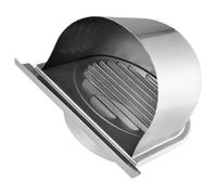 SEWOART Rejilla de Ventilación de Acero Inoxidable U Tipo para Campana Cocina Protección Exterior contra Lluvia y Viento Rejilla Extracción Aire Resistente y Duradera