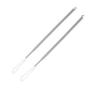 SEWOART Resorte de Cierre Automático para Puerta Corredera, Muelle de Tensión Metálico con Gancho Integrado, Pack 2 Unidades para Puertas Pesadas de 1.5 * 12 * 450 Mm, Herrajes