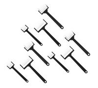 SEWOART Rodillos de Esponja para Pintar Infantiles 9 Piezas 3 Juegos Mango Largo Negro, Pinceles de Esponja para Pintura al Óleo, Acrílica y Manualidades Artísticas