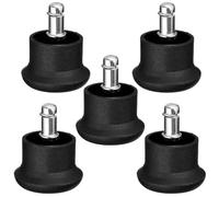 SEWOART Ruedas Deslizantes para Sillas De Oficina, 5 Piezas Antirayaduras, Base Fija para Escritorios y Sofás, Instalación Sencilla para Suelos Duros y Laminados