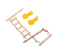 SEWOART Soporte para Pájaros Escalera Rama Juguetes Columpio para Loros Taza Portátil para Viajes Percha Robusta para Pájaros